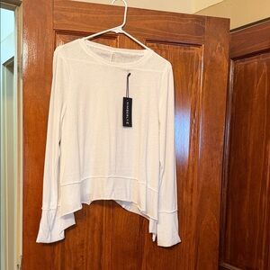 Kimberly White Long Sleeve Top